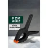 Kıskaç Klips Yaylı Işken ce Plastik Kelepçe Güçlü Mafsallı Çene 9 inç 9 cm ağız