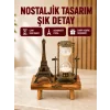 Klasik Tasarımlı Ahşap Kum Saati – Ev ve Ofis İçin Masaüstü Aksesuarı