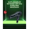 Kompakt Katlanabilir Saç Kurutma Makinesi Ev ve Seyahat Uyumlu