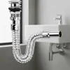 Krom Basmalı Sifon Körüklü Sifon Bas Stoplu Lavabo Mutfak SifonuPaslanmaz