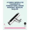 Krom Kaplamalı Çok Fonksiyonlu Musluk Başlığı | Paslanmaz Malzeme