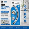 KUĞU EVYE - LAVABO KISA MİX BATARYA BORUSU KROM KAPLAMA - VAKUMLU - SÜZGEÇLİ UÇ (5047)