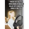 Kulak Üstü Kablosuz Bluetooth Kulaklık Gürültü Önleyici Uzun Şarj Süreli