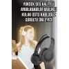 Kulak Üstü Kablosuz Bluetooth Kulaklık Gürültü Önleyici Uzun Şarj Süreli