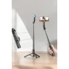 Kumandalı Tripod Telefon Tutucu Selfie Çubuğu 360 Derece Dönebilen