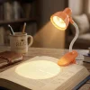 Lale Model Mandallı LED Kitap Okuma Lambası – Kıvrılabilir Esnek Gövdeli, Taşınabilir Gece Lambası &amp; Masaüstü Okuma Işığı (5047)