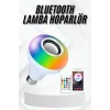 Lamba Hoparlör Ampül Görünümlü Renk Değiştirebilen Android ve İOS Uyumlu