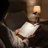 Lamba Model Mandallı LED Kitap Okuma Lambası – Kıvrılabilir Esnek Gövdeli, Taşınabilir Gece Lambası &amp; Masaüstü Okuma Işığı (5047)
