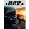 LCD Ekranlı Bluetooth Kask Kulaklığı FM Radyo ve SD Kart Girişli