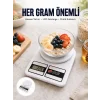 LCD Ekranlı Yüksek Hassasiyetli Dijital Mutfak Terazisi Yeni Nesil