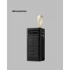 LED Aydınlatmalı Güneş Panelli Powerbank Seyahat ve Kamp İçin