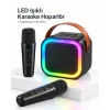 LED Işıklı Bluetooth Karaoke Hoparlör Seti