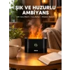 LED Işıklı Buhar Makinesi Alev Efektli Kumandalı Oda Nemlendirici Yeni Nesil