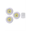 Led Lamba 3lü Uzaktan Kumandalı Yapışkanlı