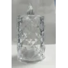 Led Mum Şeffaf Kristal LED Mum Pilli Alevsiz Çay Mumu Düğün Doğum Günü Ortam Işığı Mini