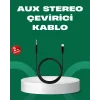 Lightning to 3.5mm Aux Ses Dönüştürücü Kablo 1 Metre Stereo Uyumlu