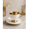shopwave Luxury Yaldızlı Beyaz 6 Kişilik Kahve Fincan Takımı 90 ml (0177)