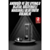 Makaralı Bluetooth Kulaklık Telefon Uyumlu Makaralı TF Kart Girişli Güç Göstergeli