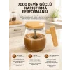 Manyetik Karıştırıcı Kupa – 400 ml, C Tipi Şarjlı, Akıllı Tasarım Yeni Nesil