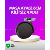 Masa ve Koltuk İçin Kilitsiz Tekerlek Seti 6 cm