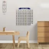 Matematik Öğreten Yüzlük Tablo Duvarda İz Bırakmaz Akıllı Kağıt Yapışkansız Statik  60x60 cm