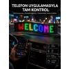Matrix Led Cama Yapışan Telefon Kontrollü Panel Dijital Ekran Kumandalı