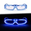 Mavi LED Işıklı Parti Gözlüğü 3 Modlu – Glow - Gece Eğlence Gözlüğü (5047)