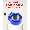 Metal Küllük ve Çakmak Seti Yuvarlak Modern Tasarım