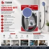 MİLANO VAKUMLU - SİLİKON LÜKS DUŞ SETİ DUŞ BAŞLIK=MİX SİLİKON HORTUM=1.5MT MAFSAL=3 KADEME (5047)