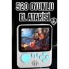 Mini Atari El Atarisi 3.5 inç Ekran Çift Konsol 666 Adet Retro Oyun Gameboy El Atarisi