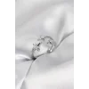 Minimal Kutup Yıldızı Model Gümüş Renk Kadın Yüzük