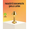 Modern Metal Masa Lambası 3 Işık Renkli Kademesiz Parlaklık Ayarlı