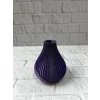Mor Çizgili Dekoratif Vazo 11 cm Modern Tasarım Aksesuar