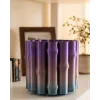 Mor Gri Dekoratif Vazo Modern Tasarım Salon Ofis Masa Üstü Aksesuar