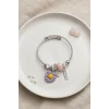 Mor Papatya Charmlı Bileklik