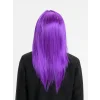 Mor Renk Düz Kesim Uzun Parti Peruğu Takma Saç