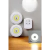 Mutfak Dolap Altı Işığı Uzaktan Kumandalı Yapışkanlı Kablosuz Pilli
