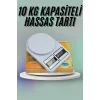 Mutfak Tartısı Dijital Göstergeli Hassas Tartı 10 Kg Kapasiteli