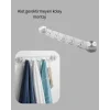 Mutfak ve Banyo Askılığı Vakumlu Yapışkanlı 5 Askı Bölmeli