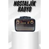 Müzik Kutusu Bluetooth Bağlantılı El Fenerli Nostaljik Tasarım Radyo