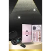 Nabız Ölçer Hediye Bileklikli Akıllı Saat ve Dijital Göstergeli Bluetooth Kulaklık Çoklu Şarj Girişi