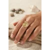 Nautilus Tasarım Gold Renk Kadın Yüzük