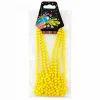 Neon Sarı Boncuk Kolye 80 cm – Retro 80’ler 90’lar Parti Aksesuarı (5047)