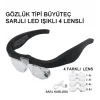 Nikula Şarjlı gözlük Büyüteç  4 Farklı Lens 11537dc