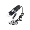 Nikula1600X USB dijital mikroskop kamera endoskop 8LED büyüteç Metal standı