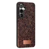 Onegif Samsung Galaxy S24 Fe Bright Simli Kapak - Derin Mor