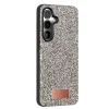Onegif Samsung Galaxy S24 Plus Bright Simli Kapak - Gümüş