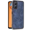 Oppo A38 Kılıf Aras Deri Kapak - Lacivert