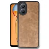Oppo A38 Kılıf Aras Deri Kapak - Taba