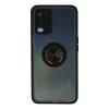 Oppo A54 4g Kılıf Montreal Yüzüklü Silikon Kapak - Siyah